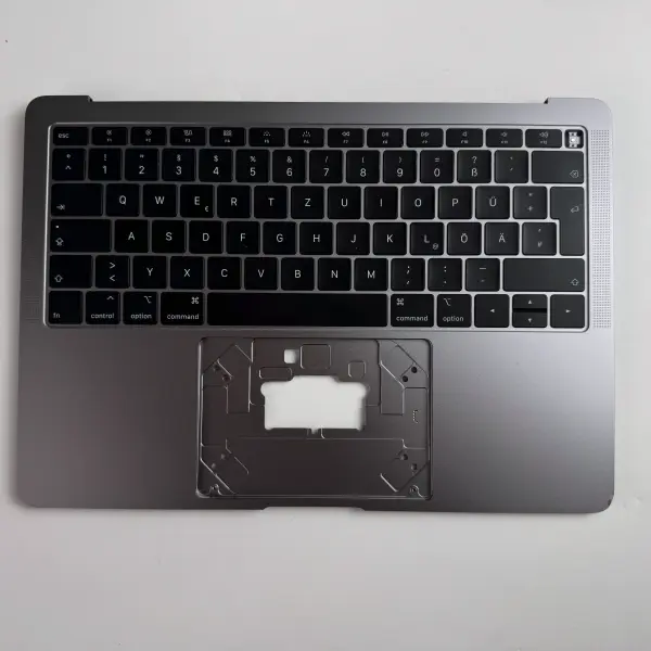 Apple MacBook Air 13" A1932 2018 2019 Topcase Tastatur Akku  QWERTZ Spacegrau C