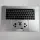 Apple MacBook Pro 15" A1990 2018 2019 Topcase Tastatur Akku QWERTZ  Silber B