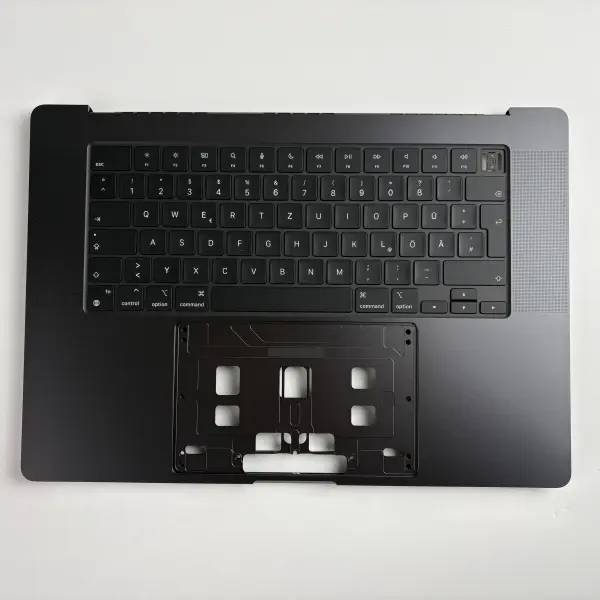 Macbook Pro 16" A2991 A3186 A3403 2023 2024 Topcase Tastatur  QWERTZ Space Black Schwarz Silber Space Black - Schwarz